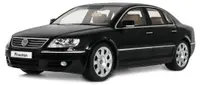 Model colecționabil OTTOMobile Contemporary: Automobile - Volkswagen Phaeton 6.0 W12 (Black L041) (2005)