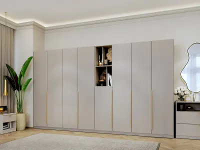 Dulap dormitor haine Bej/casmir 328 cm Auris C2