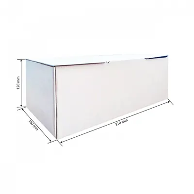 Cutie carton microondul alb, 310x160x120mm