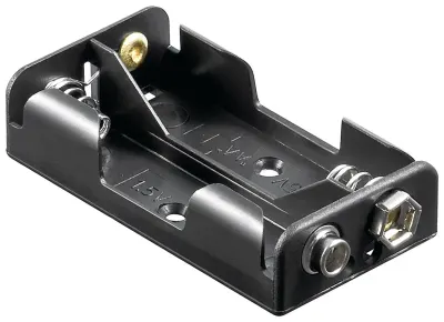 Suport baterii 2x AA R6 cu Conector Tip 9V 46904 Goobay