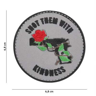 Patch Shot them with kindness velcro PVC - Default Title