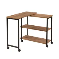 Masuta de cafea MELIN, pin atlantic + negru, 70x76x63 cm