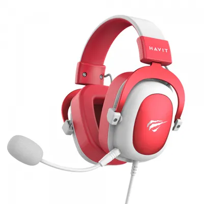 Casti Gaming 3.5mm HAVIT H2002D, 2m, Rosi