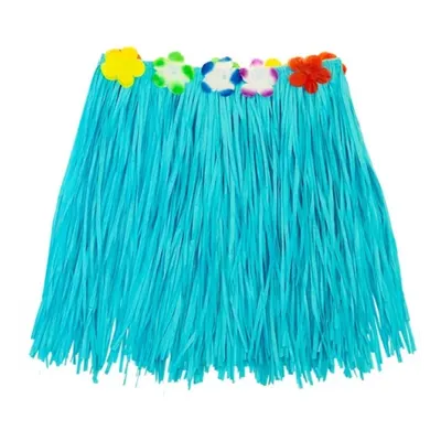 Fusta hawaii scurta albastra