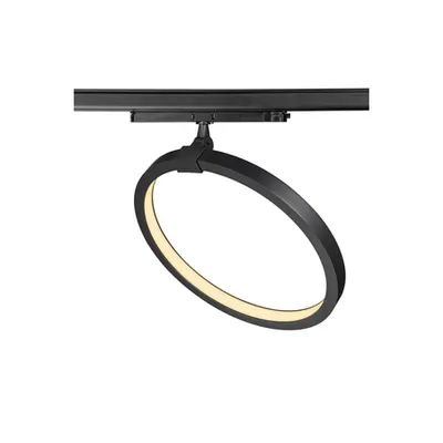 Iluminat decorativ pe sina, ONE 40 Senile TRACK, negru sistem 3 faze lumina neagra 3000K