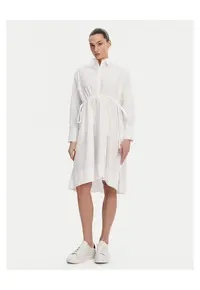 Rochie casual dama alba - fabric usor
