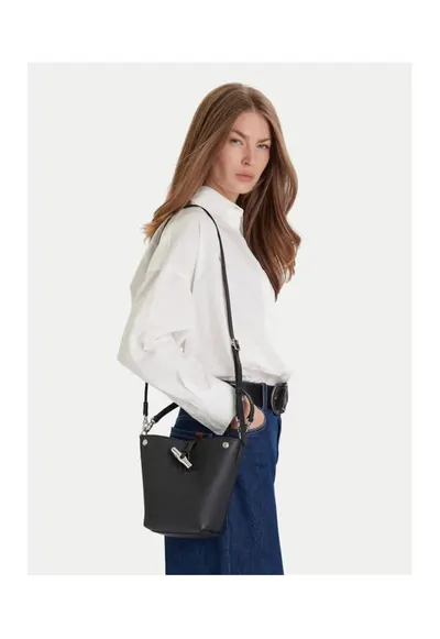 Geanta dama neagra - din piele naturala - model 001 - dimensiuni universale