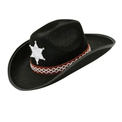 Palarie cowboy copil neagra