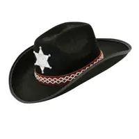 Palarie cowboy copil neagra