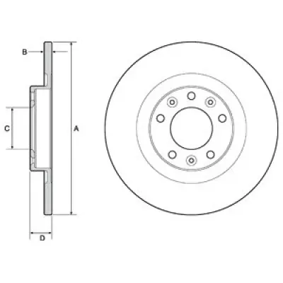 Disc frana DELPHI BG4662C