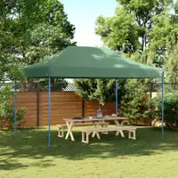 Gossi cort de petrecere pliabil pop-up, verde, 440x292x315 cm