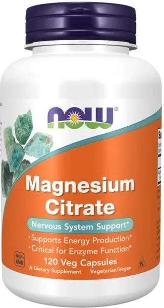 Magnesium Citrate, 120 capsule, Now
