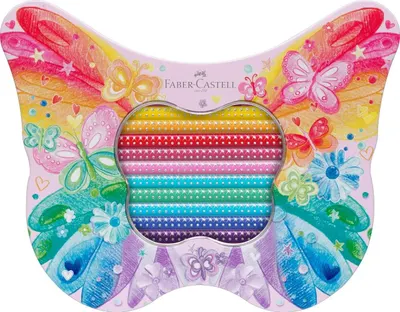 Set de creioane colorate Faber-Castell - Butterfly, 20 de culori
