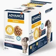 Set 12 buc x 85 gr Hrana dietetica pentru pisici Advance Renal