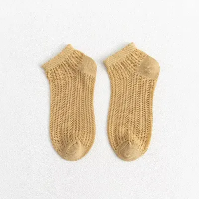 Sosete pentru dama, SS242, Galben, marime universala (35-39)