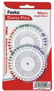 Bolduri colorate Foska - 38 mm, 80 bucati