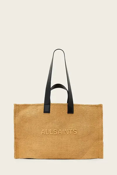 AllSaints Tote bag pentru femei împletită LUTECE