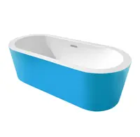 Cada baie freestanding Bella WB-814 acril 170 x 80 x 58 cm bleu
