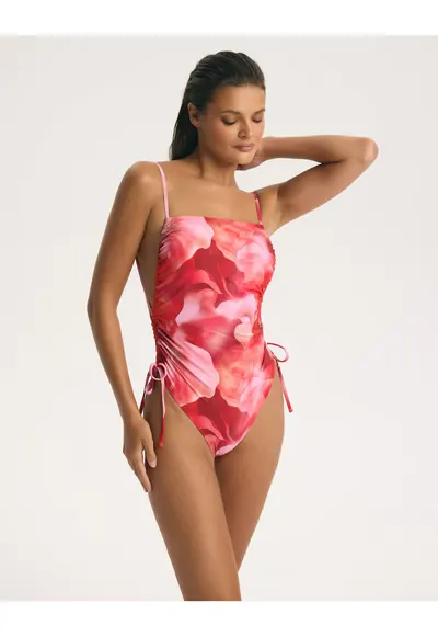 Costum de baie intreg dama Solenzara - Roz pastel