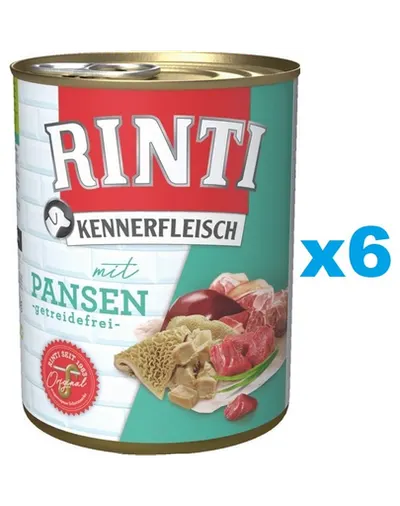 RINTI Kennerfleisch Rumen cu rumen 6x400 g hrana caini