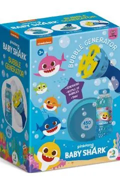 Baby Shark. Set baloane de sapun cu generator