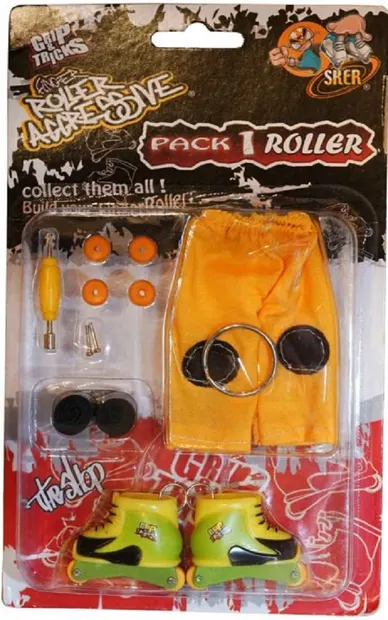 Jucarie pentru degete Grip&Trick - Role, galbene