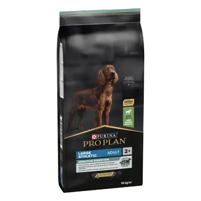 PURINA PRO PLAN ADULT Sensitive Digestion, Talie Mare Atletică, Miel, 14 kg