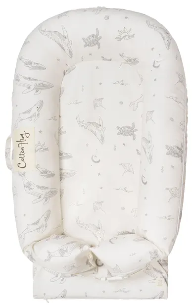 Cuib de bebeluși Cotton Hug - Ocean