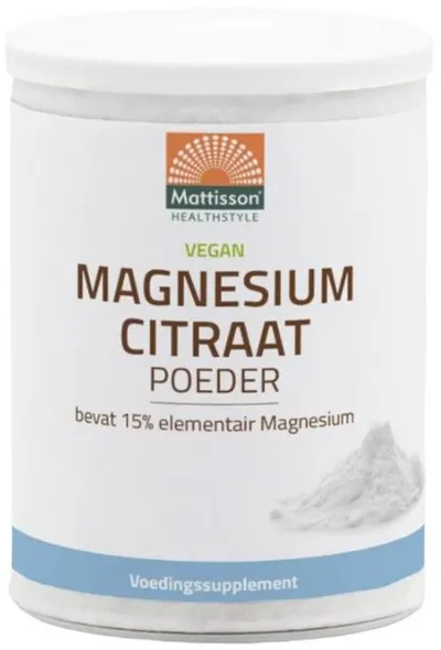Vegan Magnesium Citrate, 200 g, Mattisson Healthstyle