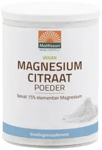 Vegan Magnesium Citrate, 200 g, Mattisson Healthstyle