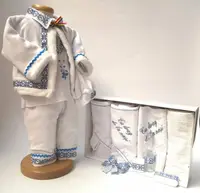 Set Botez Traditional Raul 13 a, 2 piese costumas traditional si trusou Botez Traditional