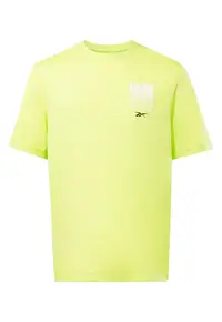Tricou barbati Run Graphic - croiala lejera - verde - poliester -
