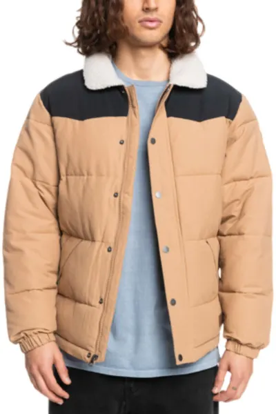 Jachetă Quiksilver Colourblock Puffer pentru bărbați