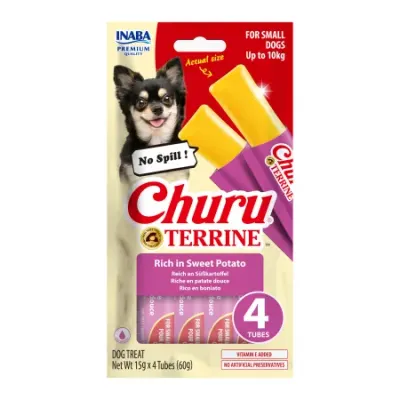 Churu Terrine Small Dog Recompense cu Cartof Dulce 15 Gr x 4 Buc