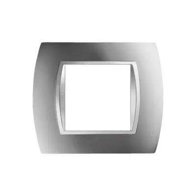 Placa ornament Chorus ART - tehnopolimer metalizat - 2 module- CHROME - CHORUS