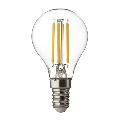 Bec LED cu filament dimabil, 4W, E14, 4200K, 220-240V AC