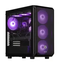 Calculator Sistem PC Gaming Actina KOMACNGIP0250 Midi Tower, Procesor AMD Ryzen™ 7 7800X3D 8 core, 4.7GHz, 96MB, 32GB DDR5, 2TB SSD, Wi-Fi, Bluetooth, AMD Radeon RX 9070 XT 16GB GDDR6, No OS (Negru)
