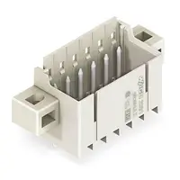 THR male header; 1.0 mm Ø solder pin; straight; clamping collar; Pin spacing 3.5 mm; 3-pole; light gray