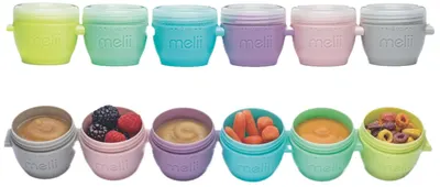 Set de boluri cu capac Melii - Multicolor, 59 ml, 6 buc