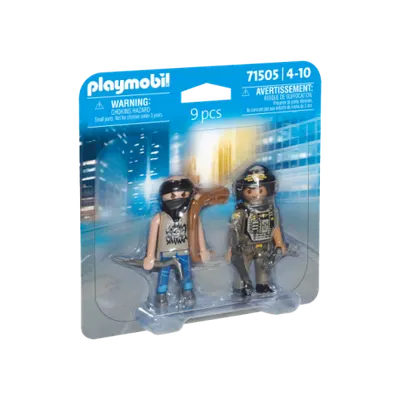 Playmobil-Set 2 Figurine Politist cu Hot