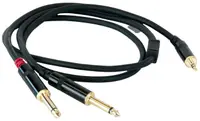 Cablu Master Audio - RCA381/3, 2x 6.3 mm/3.5 mm, 3 m, negru