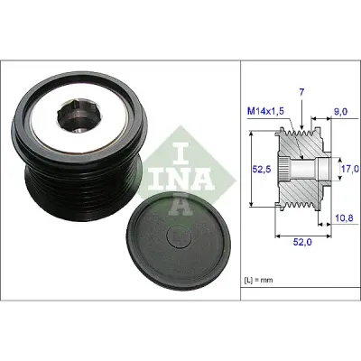 Sistem roata libera, generator INA 535 0209 10