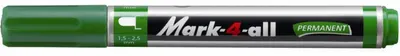 Marker permanent Stabilo Мark 4 all - vârf rotund, verde