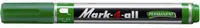 Marker permanent Stabilo Мark 4 all - vârf rotund, verde