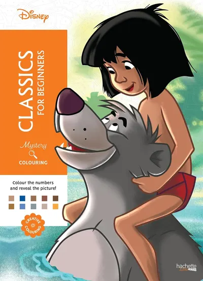 Carte de colorat după număr Hachette Heroes: Mystery Colouring - Classics for Beginners