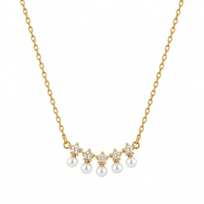 Colier Estelle Placat Cu Aur 18k