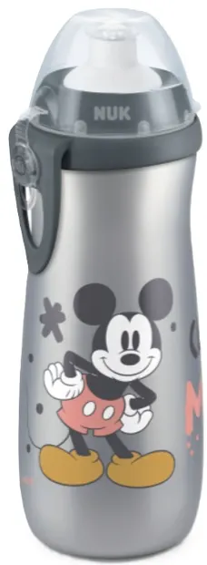 Cană Nuk Sports cup - Mickey, 450 ml, gri
