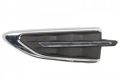 Bandou ornament lateral aripa fata stanga negru cu dunga cromata potrivit FORD KUGA II 2017-2019
