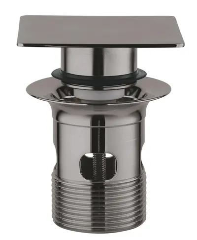 Evacuare push to open Grohe, pentru lavoare cu preaplin, hard graphite, antracit lucios