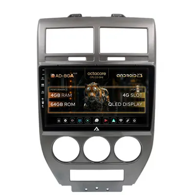 Navigatie Jeep Compass Patriot (2006-2010), Android, A-Octacore 4GB RAM + 64GB ROM, 10.1 Inch - AD-BGA10004+AD-BGRKIT295